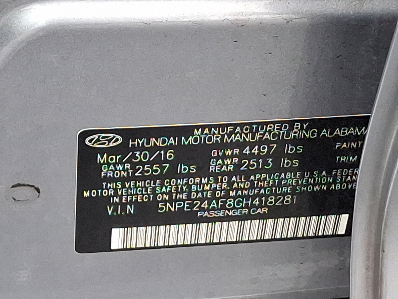 2016 Hyundai SONATA Vehicle Photo in Harrisburg, PA 17111