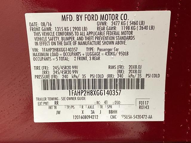 2016 Ford Taurus Vehicle Photo in Appleton, WI 54913