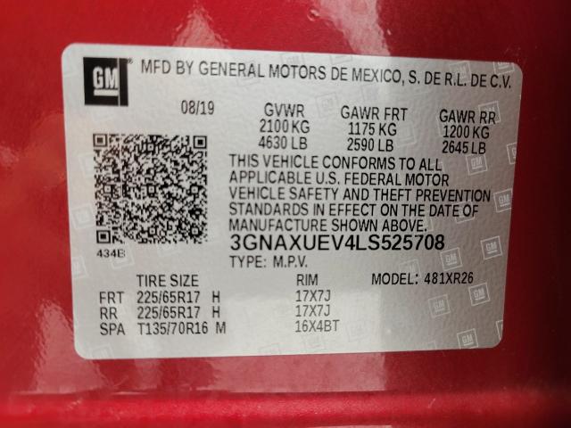 2020 Chevrolet Equinox Vehicle Photo in NEENAH, WI 54956-2243