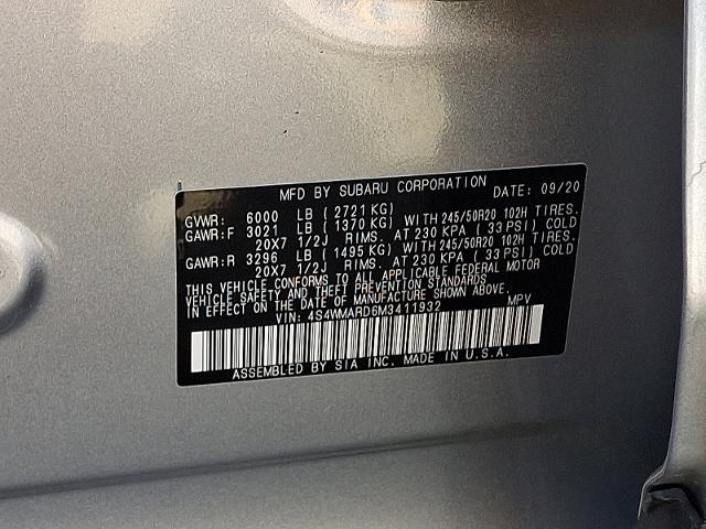 2021 Subaru Ascent Vehicle Photo in HARRISBURG, PA 17111-1033