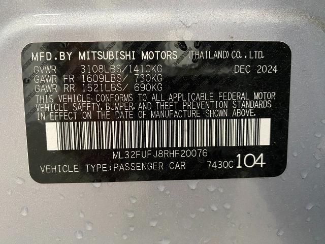 2024 Mitsubishi Mirage G4 Vehicle Photo in Appleton, WI 54913