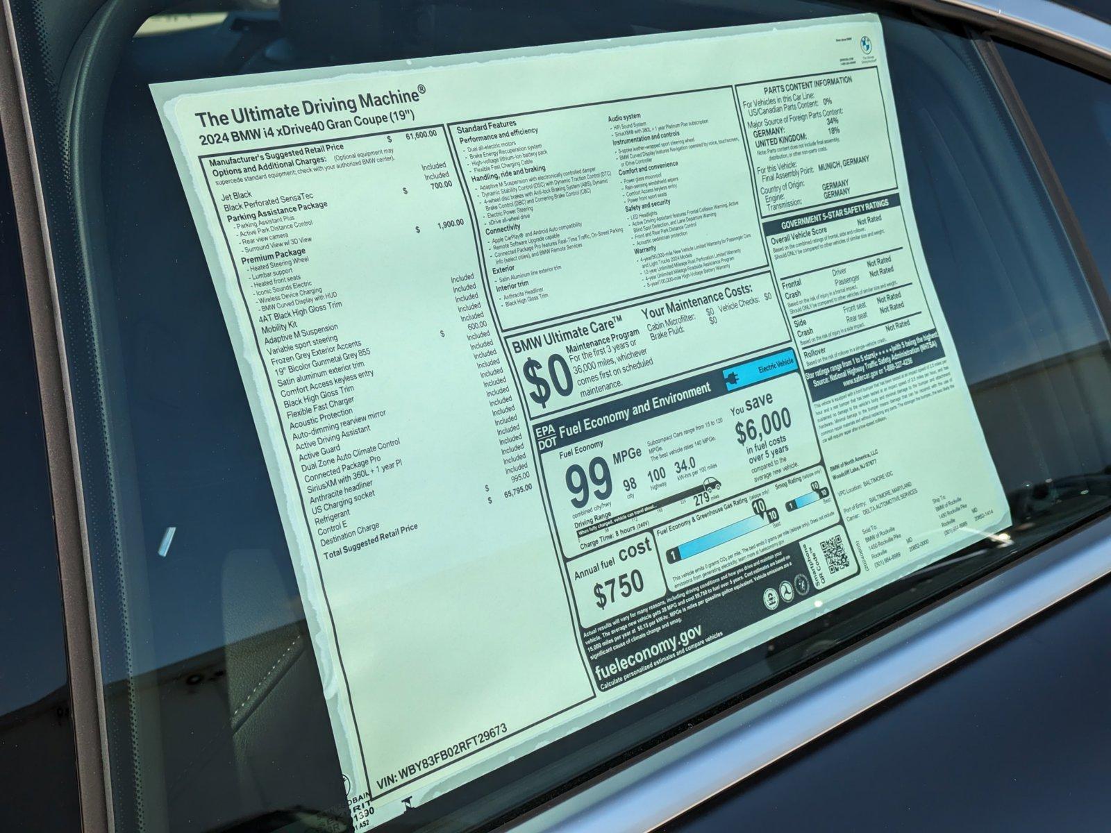 2024 BMW i4 Vehicle Photo in Rockville, MD 20852