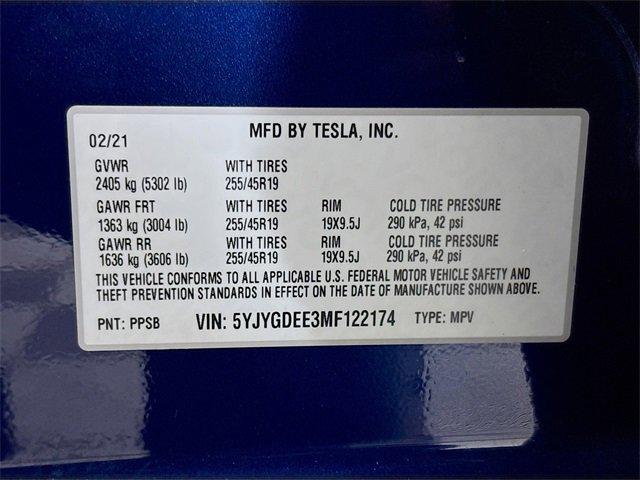 2021 Tesla Model Y Vehicle Photo in PUYALLUP, WA 98371-4149