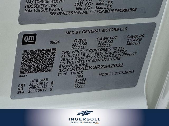 2024 Chevrolet Silverado 1500 Vehicle Photo in WATERTOWN, CT 06795-3318