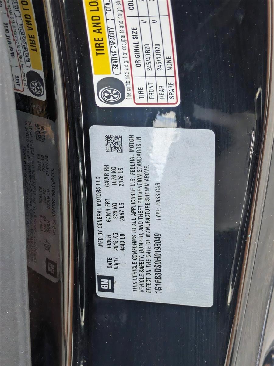 2017 Chevrolet Camaro Vehicle Photo in Bradenton, FL 34207