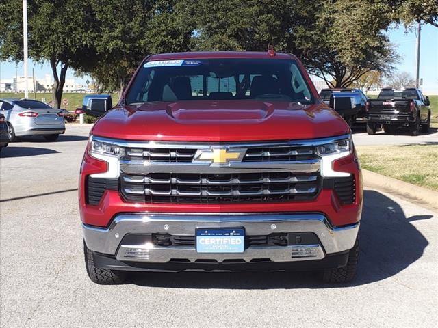 Certified 2023 Chevrolet Silverado 1500 LTZ with VIN 3GCUDGE8XPG350996 for sale in Denton, TX