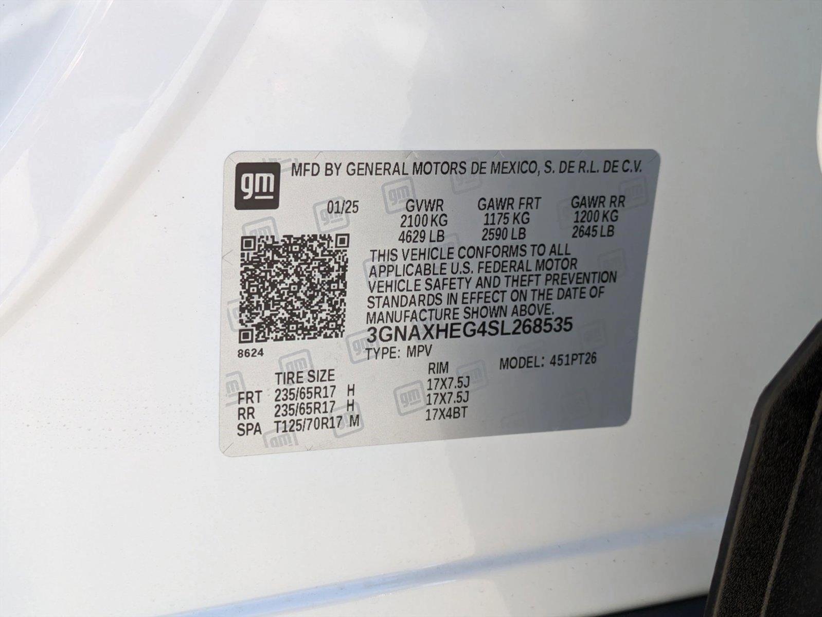 2025 Chevrolet Equinox Vehicle Photo in ORLANDO, FL 32812-3021
