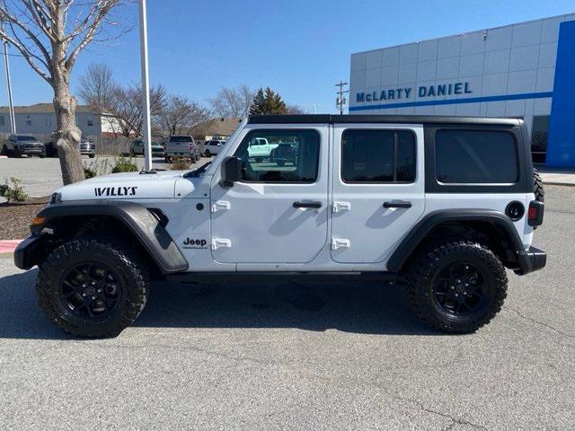 Used 2024 Jeep Wrangler 4-Door Willys with VIN 1C4PJXDG8RW269028 for sale in Springdale, AR