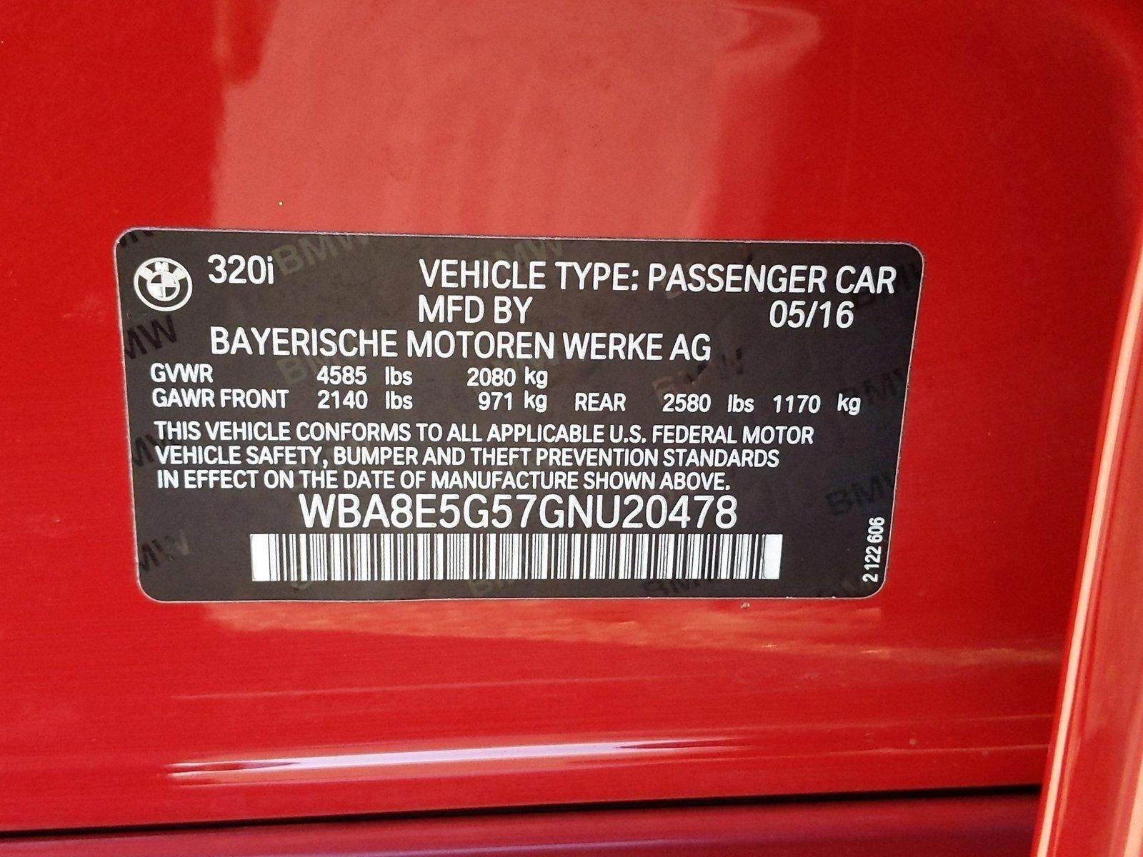 2016 BMW 320i xDrive Vehicle Photo in Bel Air, MD 21014