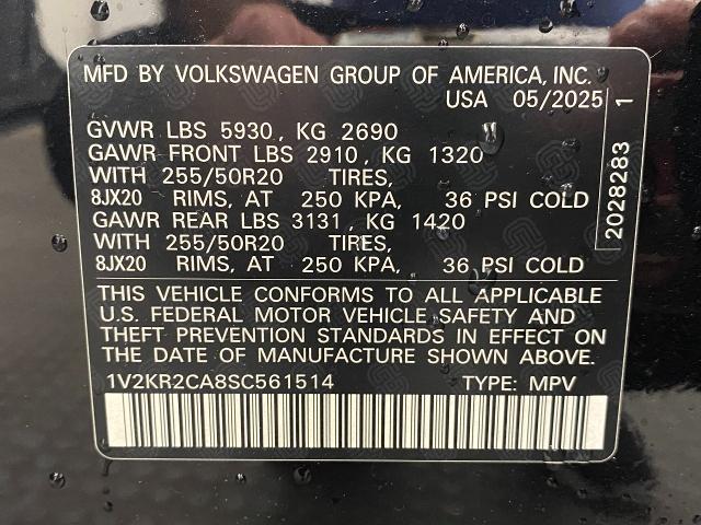 2025 Volkswagen Atlas Vehicle Photo in Appleton, WI 54913