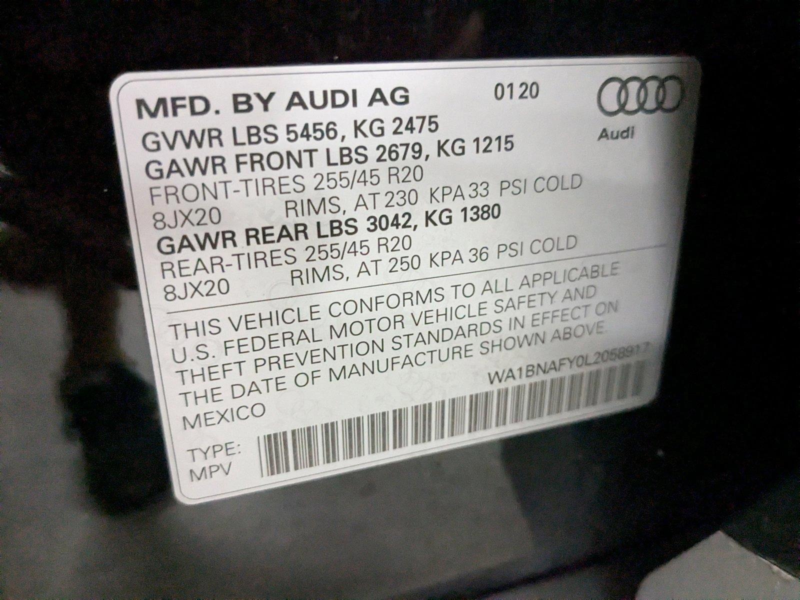 2020 Audi Q5 Vehicle Photo in Pompano Beach, FL 33064