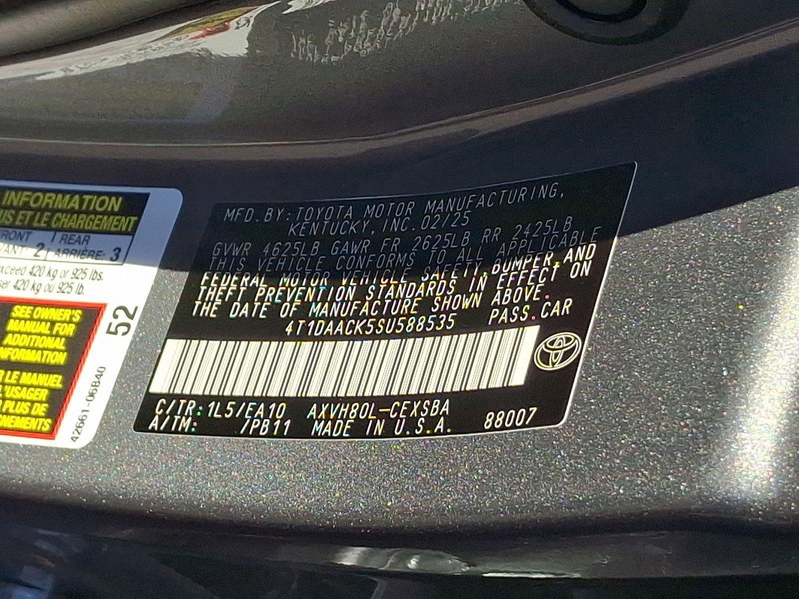 2025 Toyota Camry Vehicle Photo in Harrisburg, PA 17111