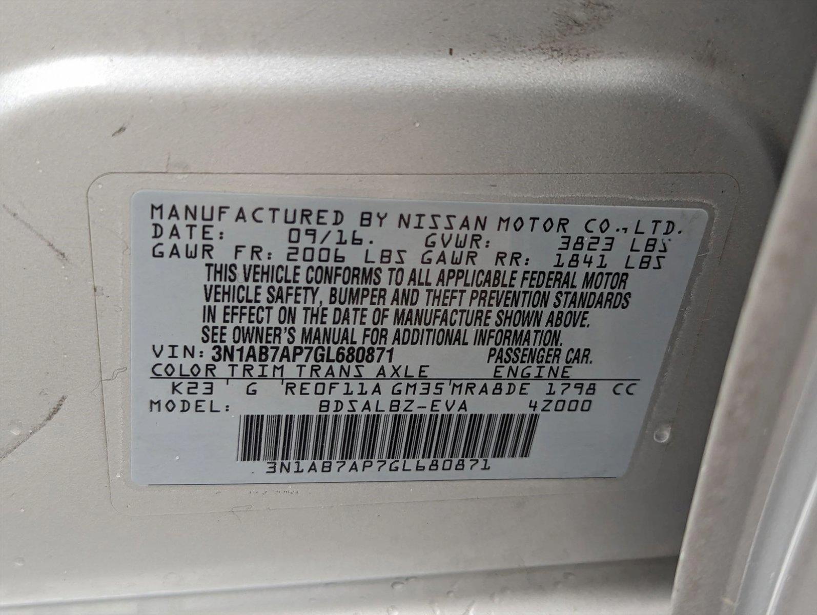 2016 Nissan Sentra Vehicle Photo in SPOKANE, WA 99212-2978