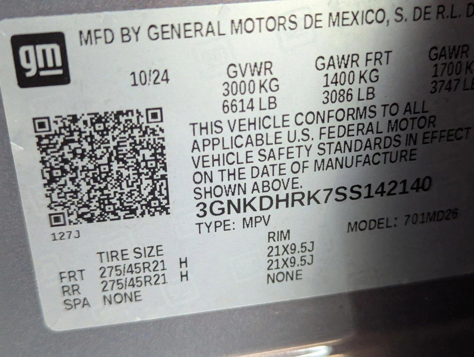 2025 Chevrolet Blazer EV Vehicle Photo in GREENACRES, FL 33463-3207