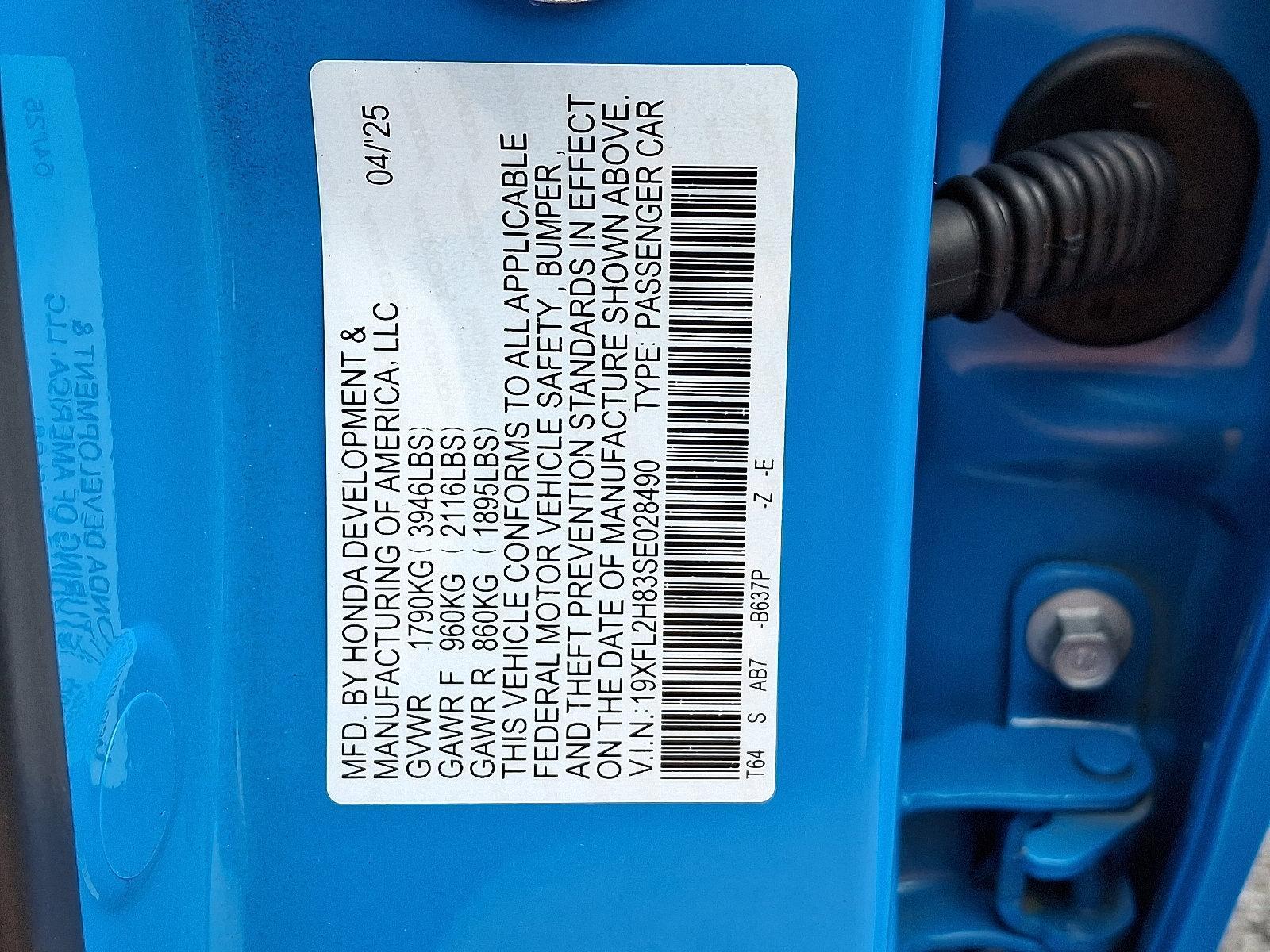 2025 Honda Civic Hatchback Vehicle Photo in Harrisburg, PA 17111