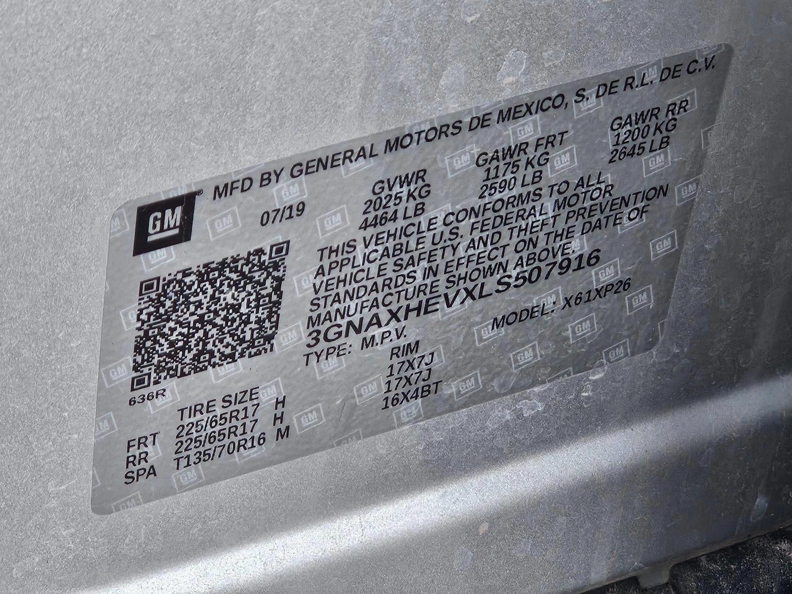 2020 Chevrolet Equinox Vehicle Photo in AMARILLO, TX 79103-4111