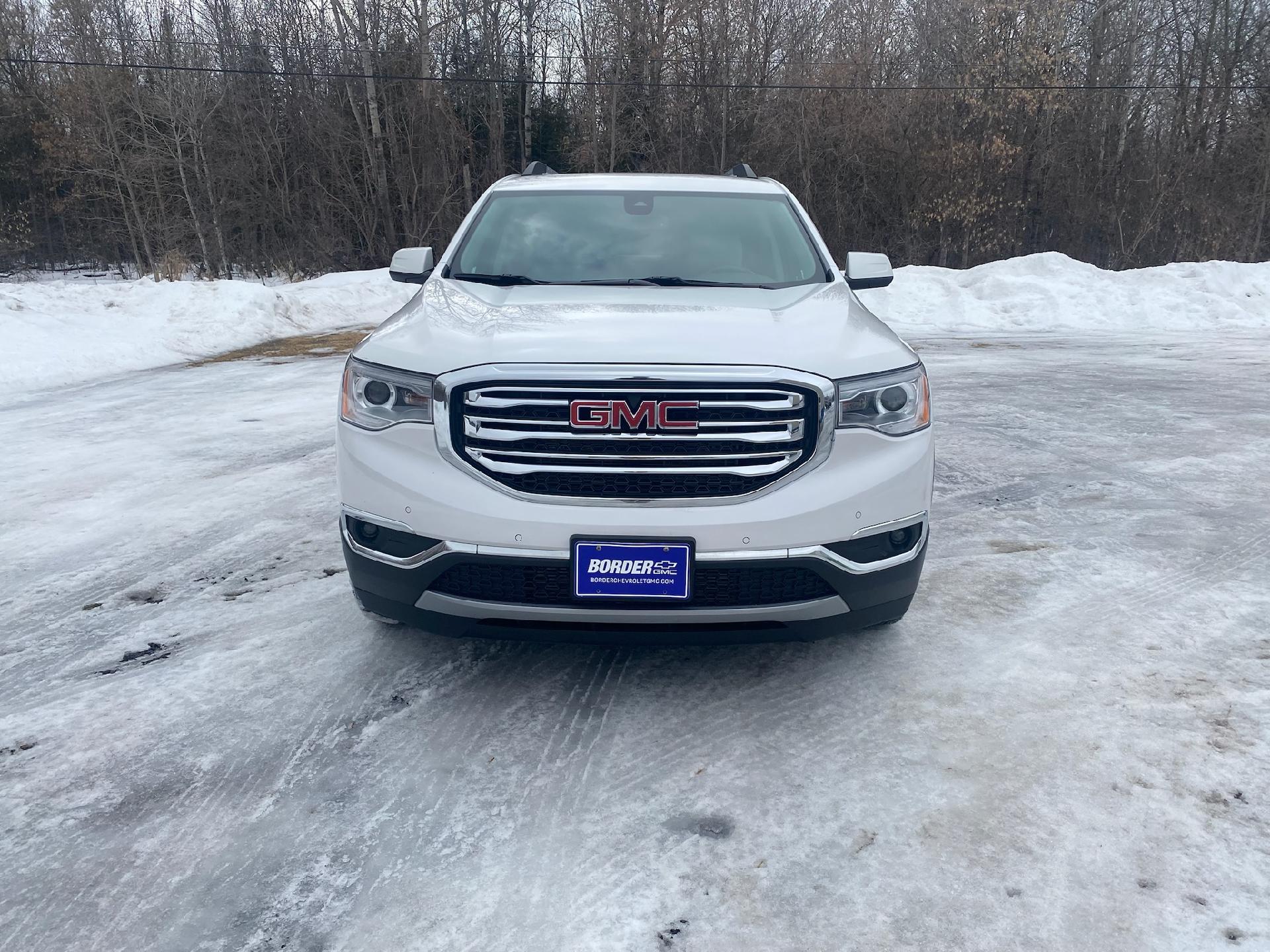 Used 2018 GMC Acadia SLT-2 with VIN 1GKKNWLS9JZ223228 for sale in International Falls, Minnesota