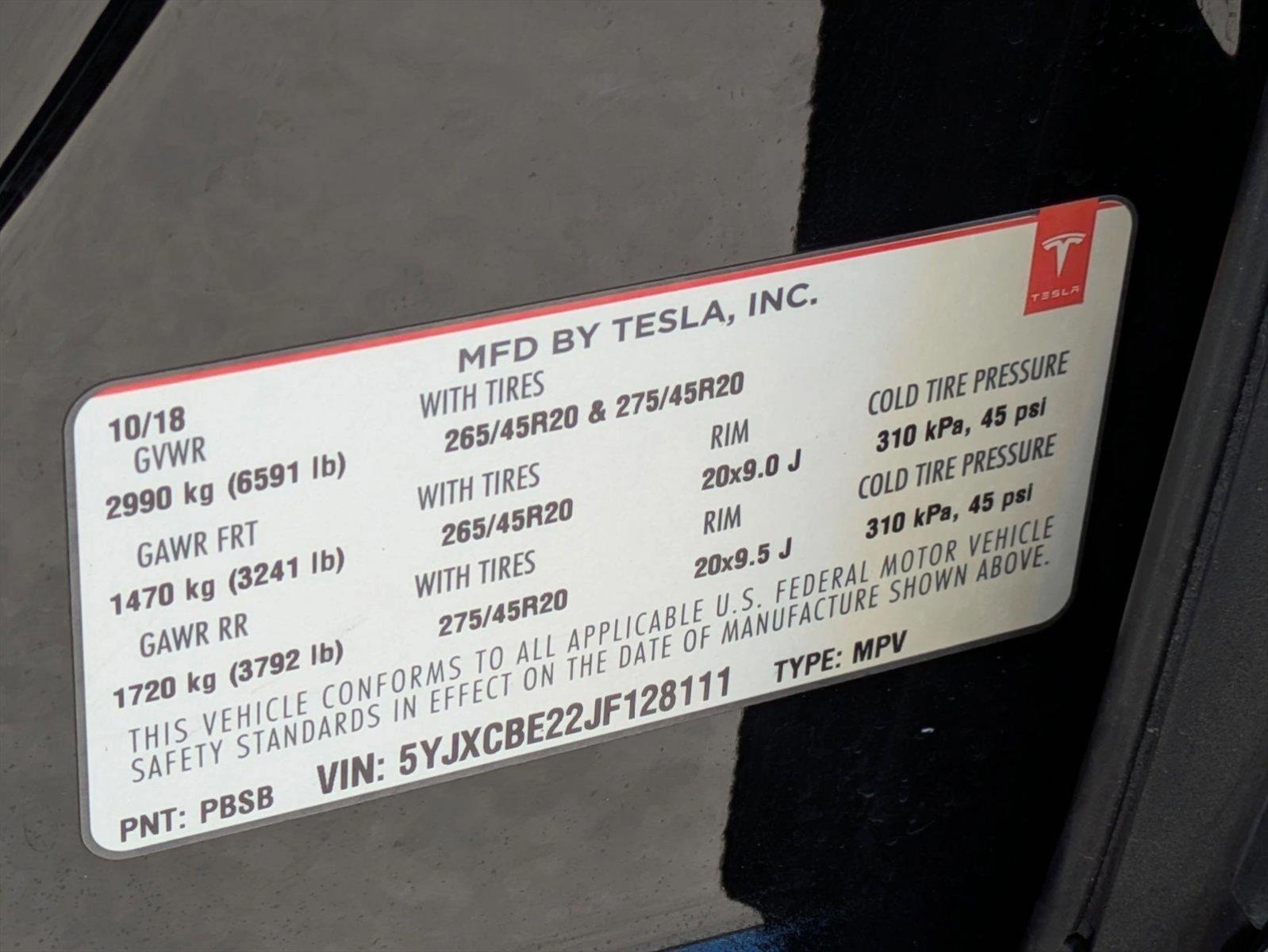 2018 Tesla Model X Vehicle Photo in Tustin, CA 92782