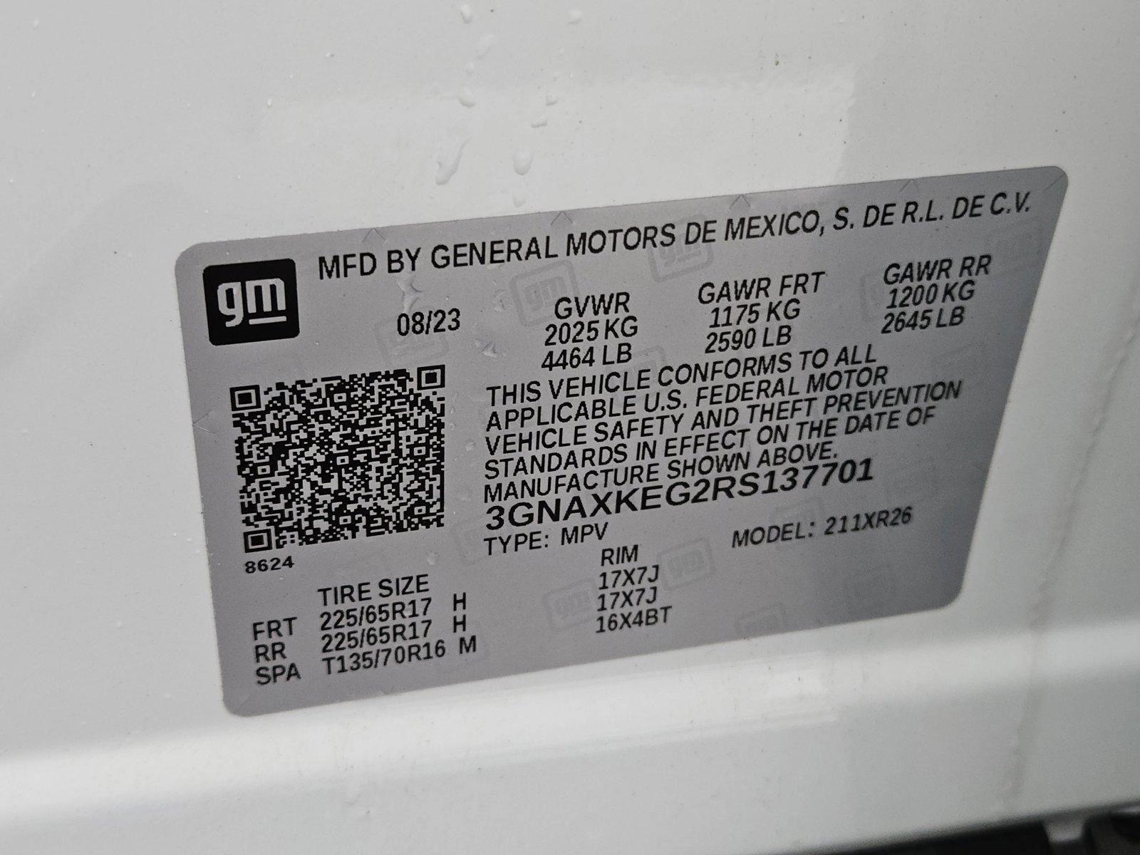 2024 Chevrolet Equinox Vehicle Photo in CORPUS CHRISTI, TX 78416-1100