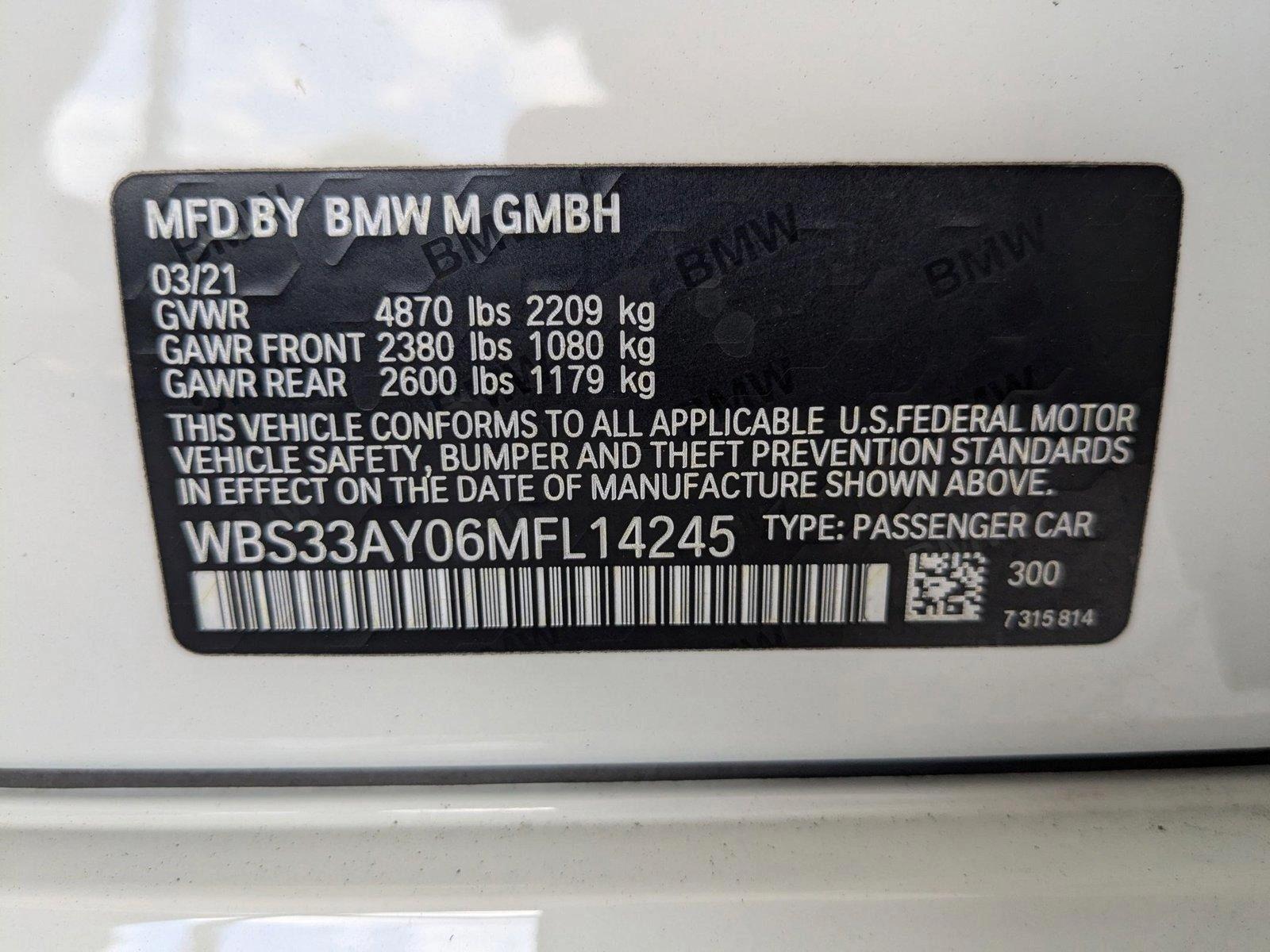 2021 BMW M3 Vehicle Photo in Maitland, FL 32751