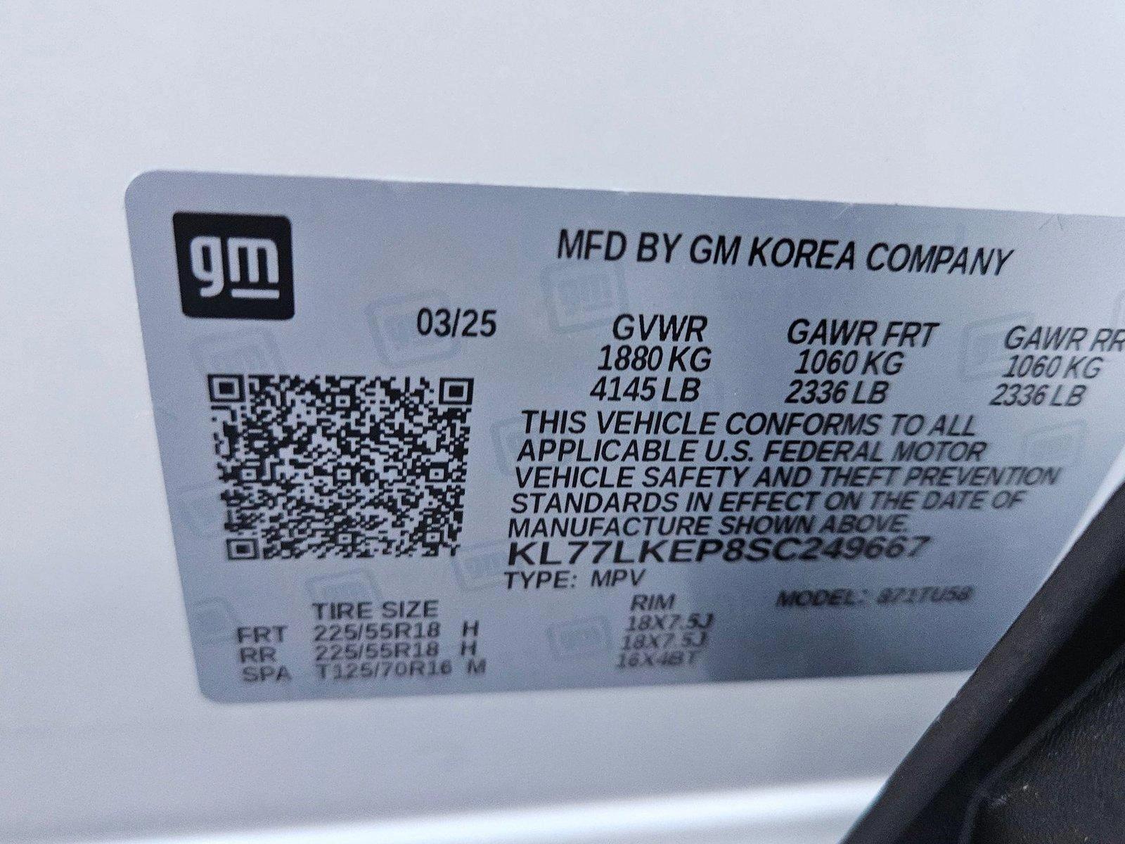 2025 Chevrolet Trax Vehicle Photo in GREENACRES, FL 33463-3207