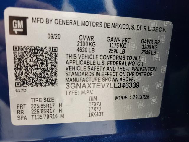 2020 Chevrolet Equinox Vehicle Photo in NEENAH, WI 54956-2243