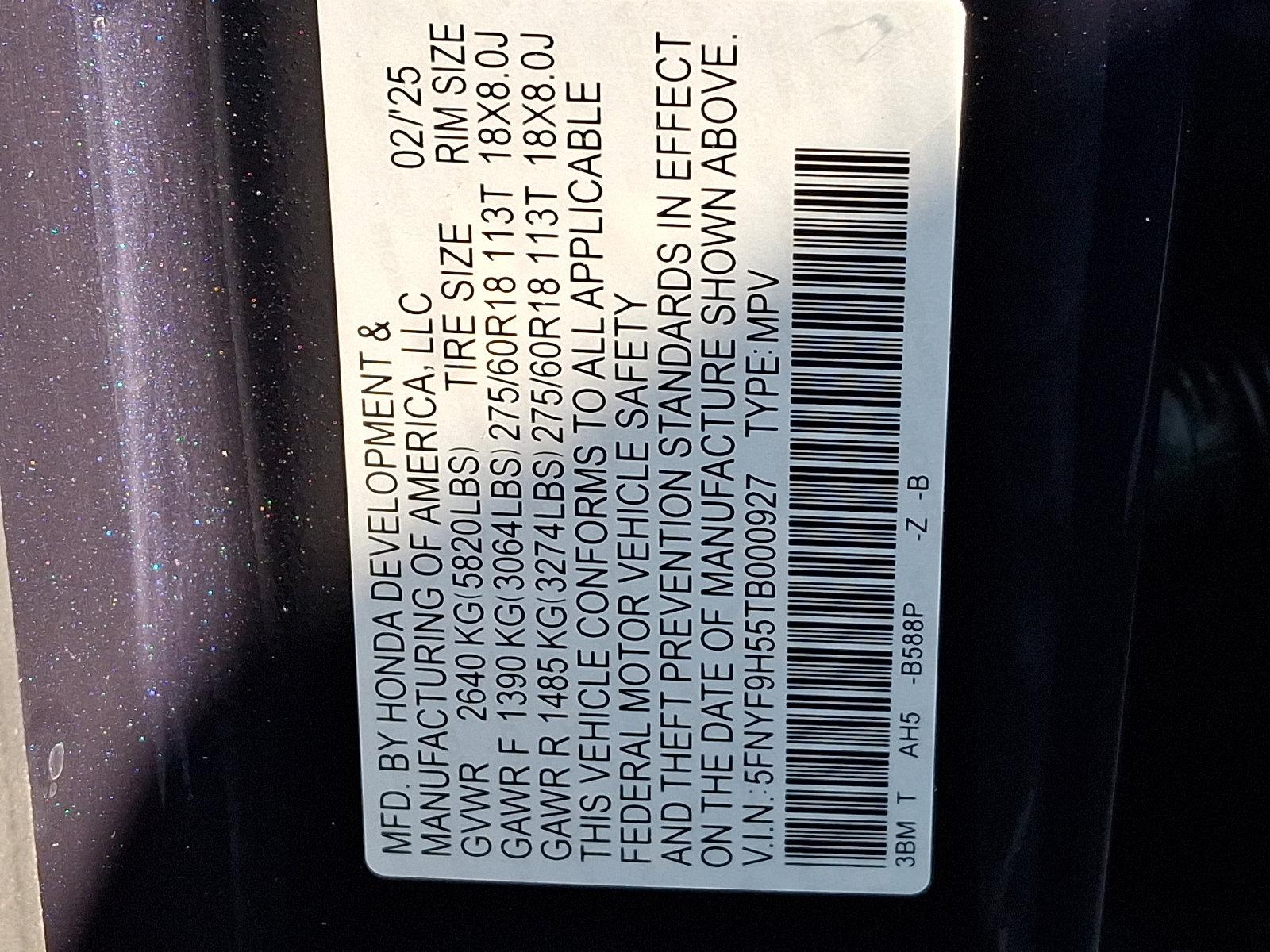 2026 Honda Passport Vehicle Photo in Harrisburg, PA 17111