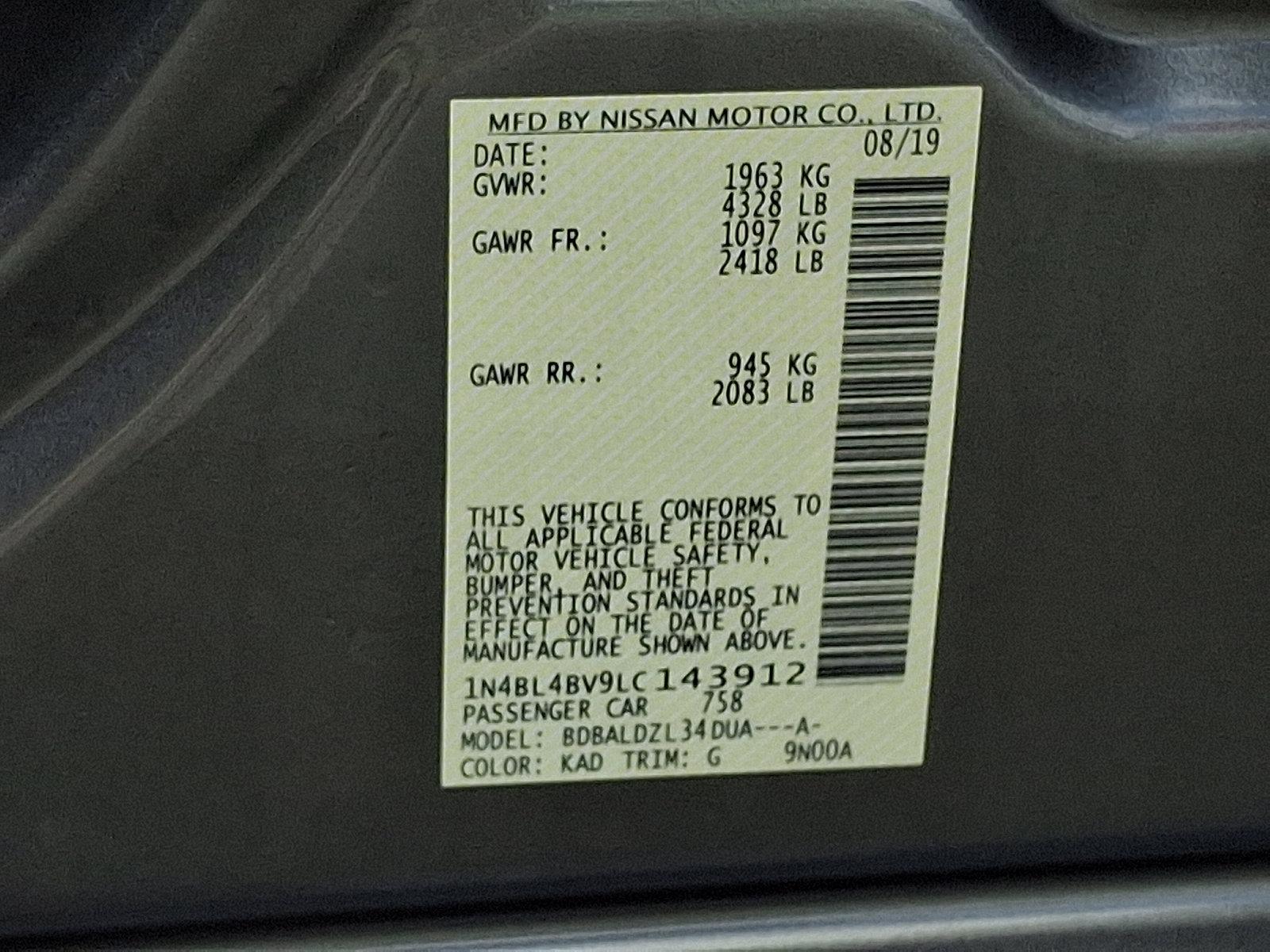 2020 Nissan Altima Vehicle Photo in Mechanicsburg, PA 17050-2306