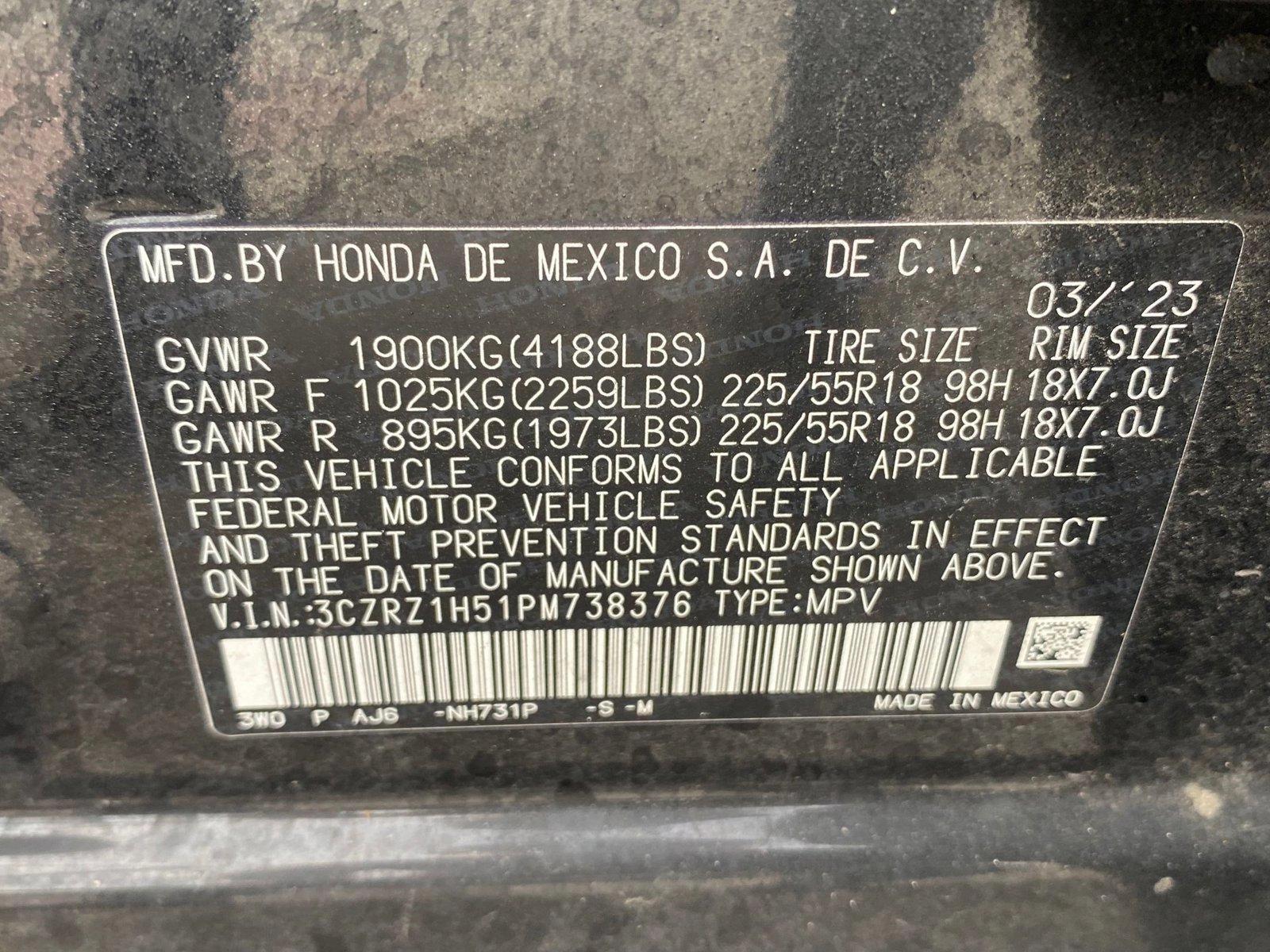 2023 Honda HR-V Vehicle Photo in Corpus Christi, TX 78415