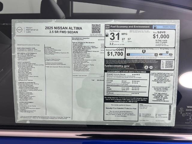 2025 Nissan Altima Vehicle Photo in Tulsa, OK 74129