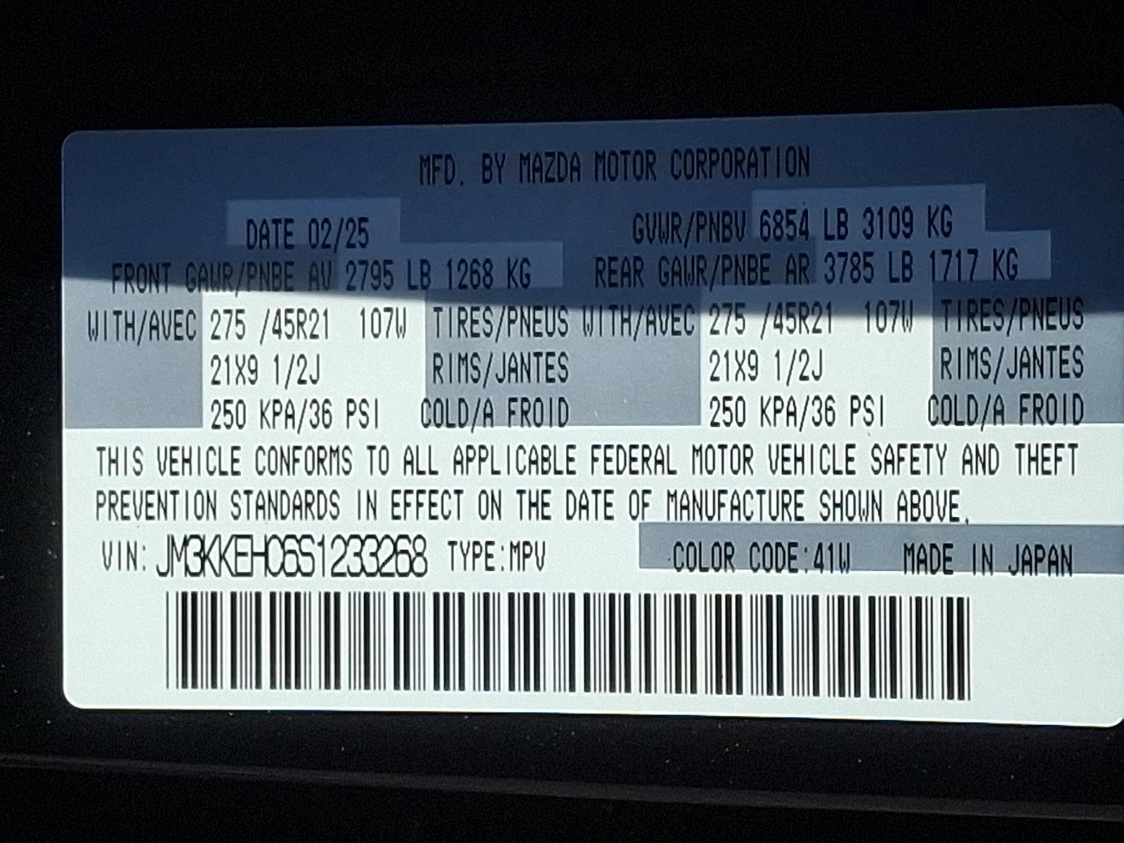 2025 Mazda CX-90 Vehicle Photo in Trevose, PA 19053