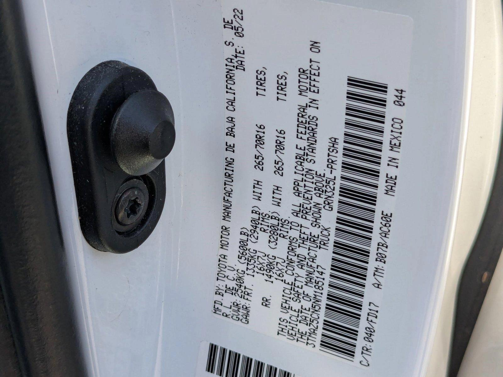 2022 Toyota Tacoma 2WD Vehicle Photo in Clearwater, FL 33761
