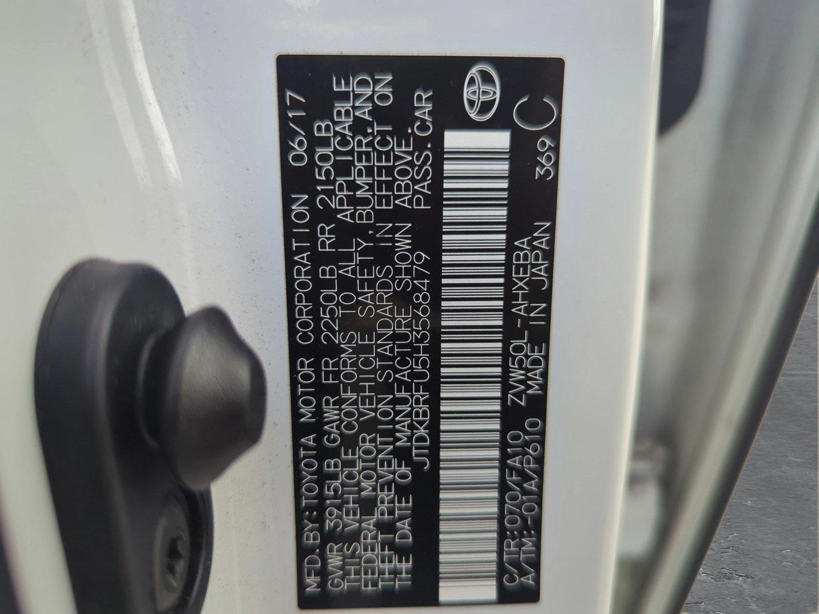 2017 Toyota Prius Vehicle Photo in Margate, FL 33063