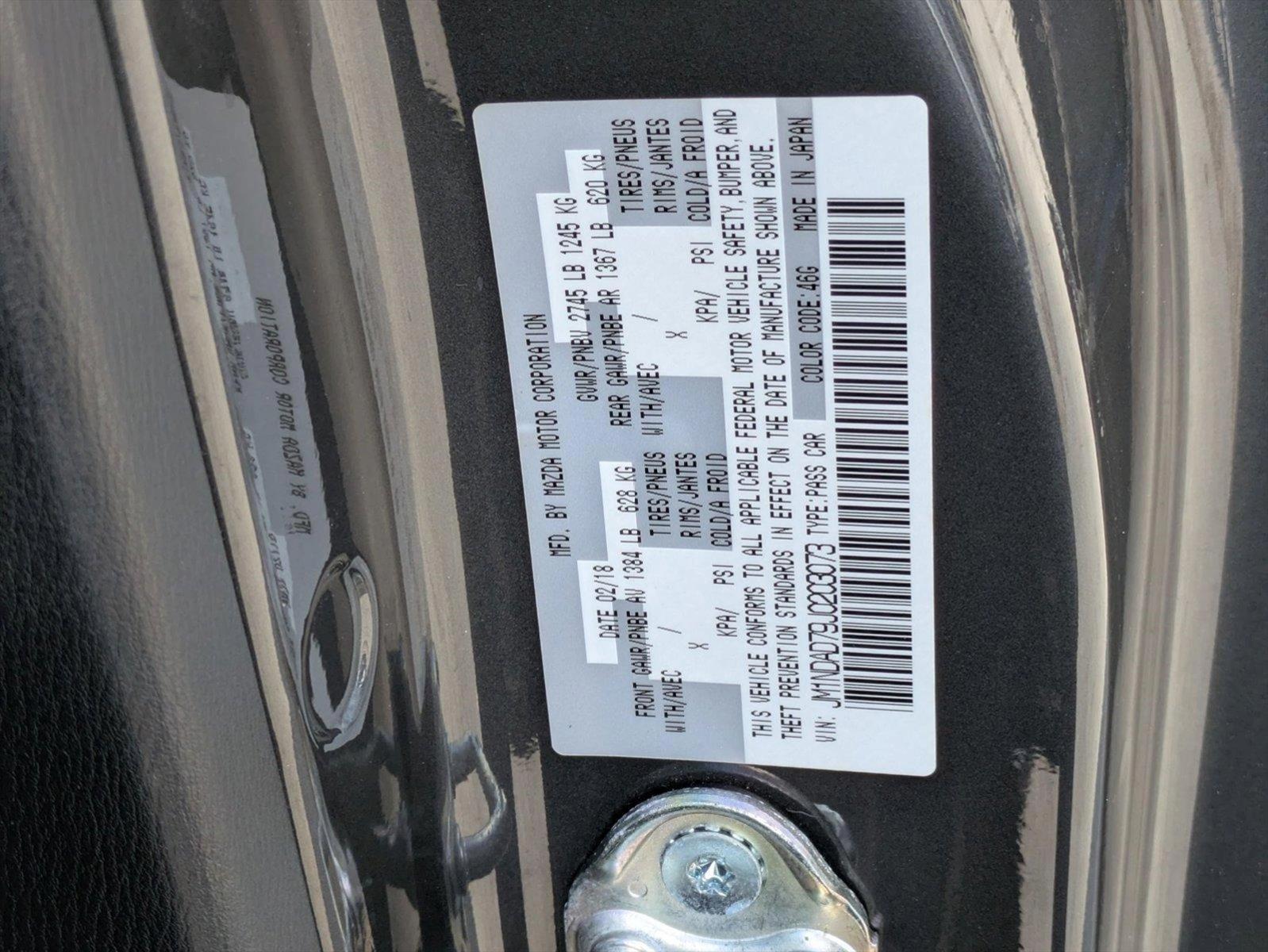 2018 Mazda MX-5 Miata Vehicle Photo in Jacksonville, FL 32256
