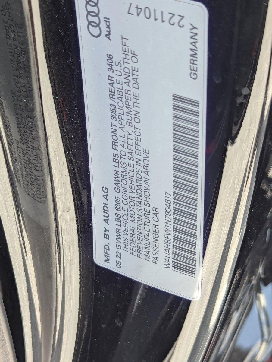 2022 Audi RS e-tron GT Vehicle Photo in Delray Beach, FL 33444