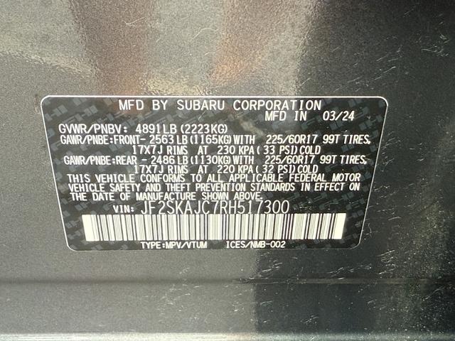 2024 Subaru Forester Vehicle Photo in MIDDLETON, WI 53562-1492