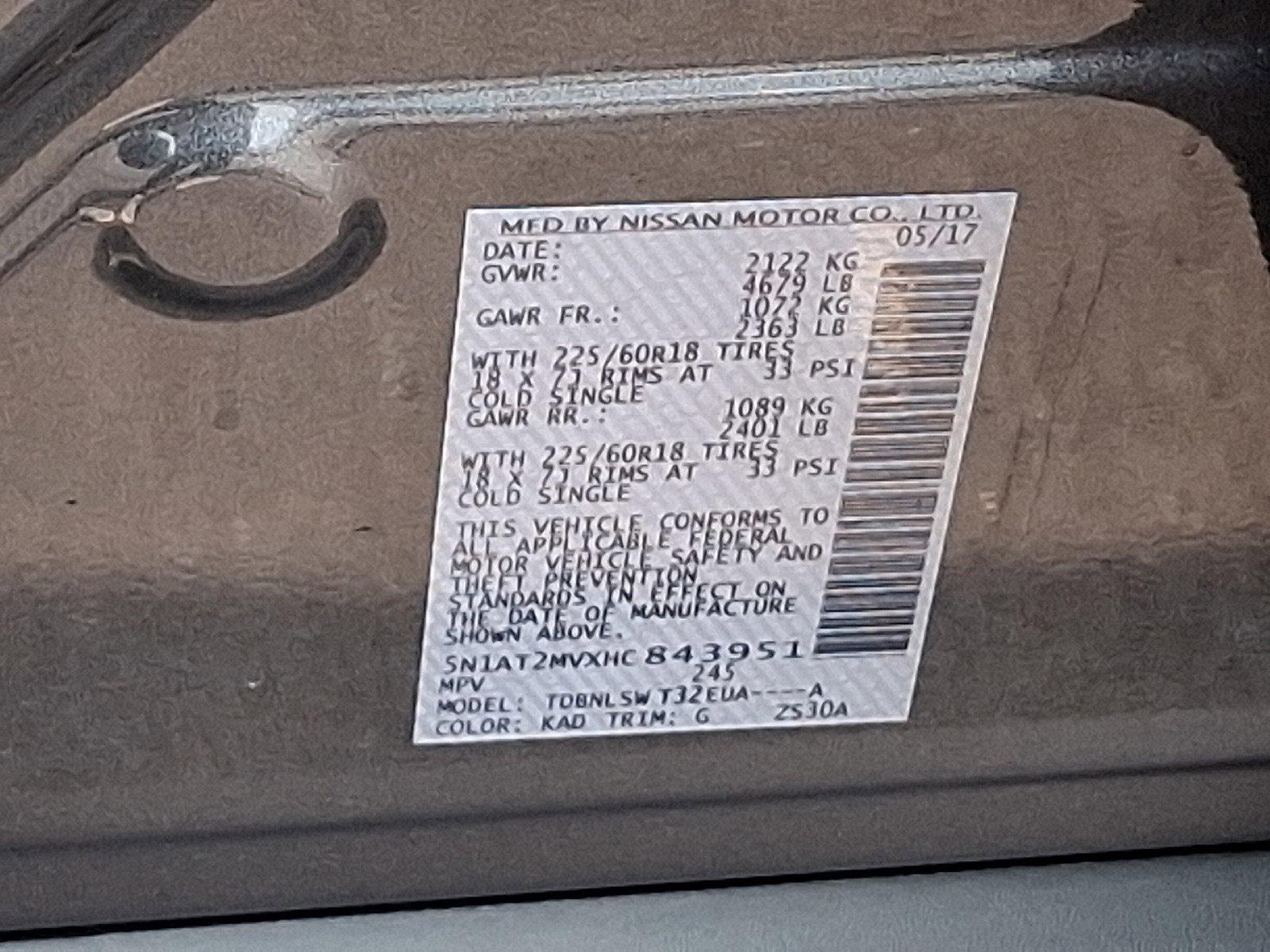 2017 Nissan Rogue Vehicle Photo in Harrisburg, PA 17111