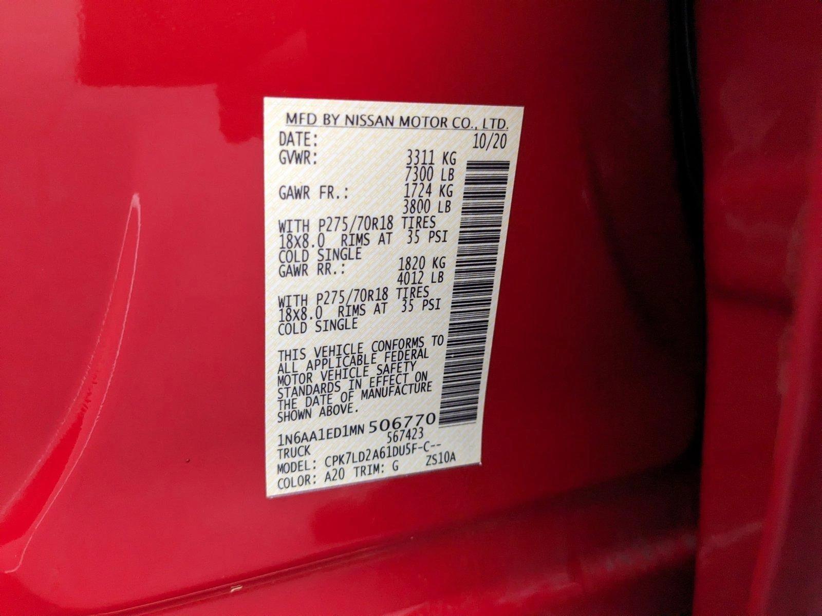 2021 Nissan Titan Vehicle Photo in Sanford, FL 32771