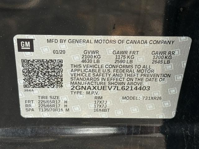 2020 Chevrolet Equinox Vehicle Photo in MIDDLETON, WI 53562-1492