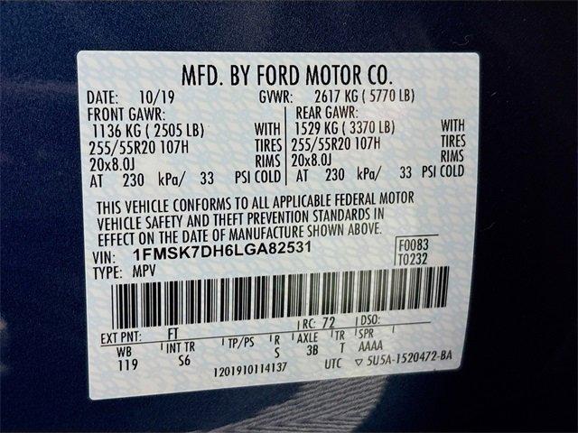 2020 Ford Explorer Vehicle Photo in PUYALLUP, WA 98371-4149