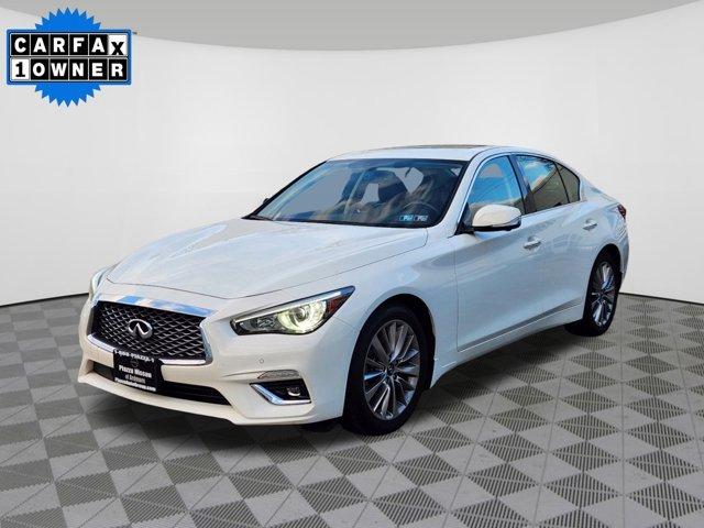 Used 2021 INFINITI Q50 LUXE with VIN JN1EV7BR3MM756077 for sale in Ardmore, PA