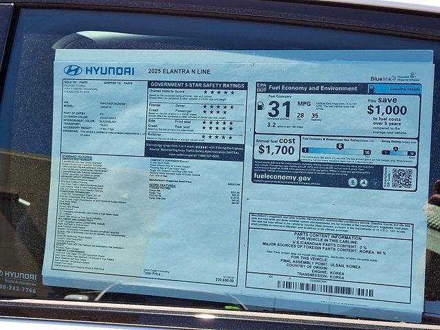 2025 Hyundai ELANTRA Vehicle Photo in Philadelphia, PA 19116