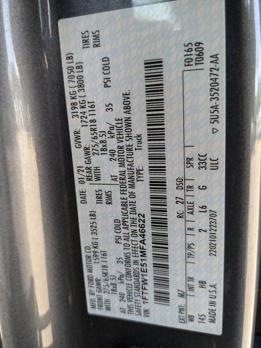 2021 Ford F-150 Vehicle Photo in St. Petersburg, FL 33713