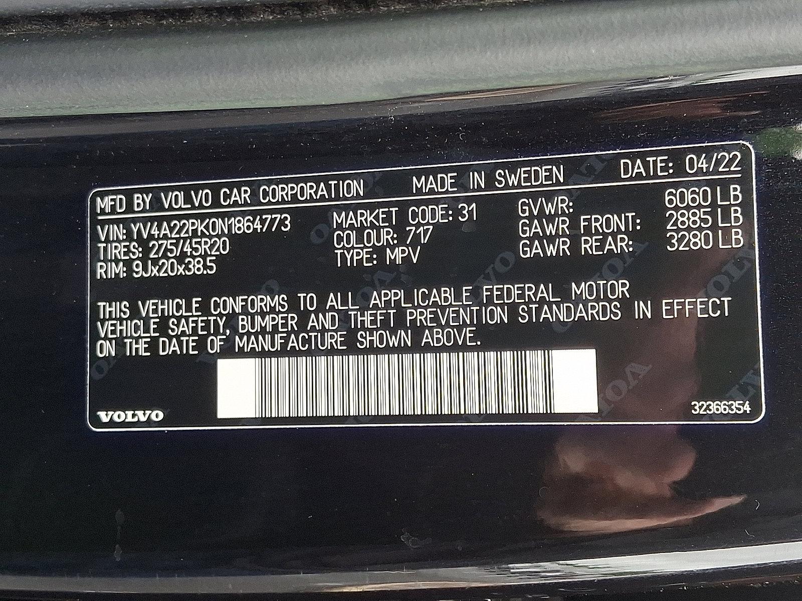 2022 Volvo XC90 Vehicle Photo in Trevose, PA 19053