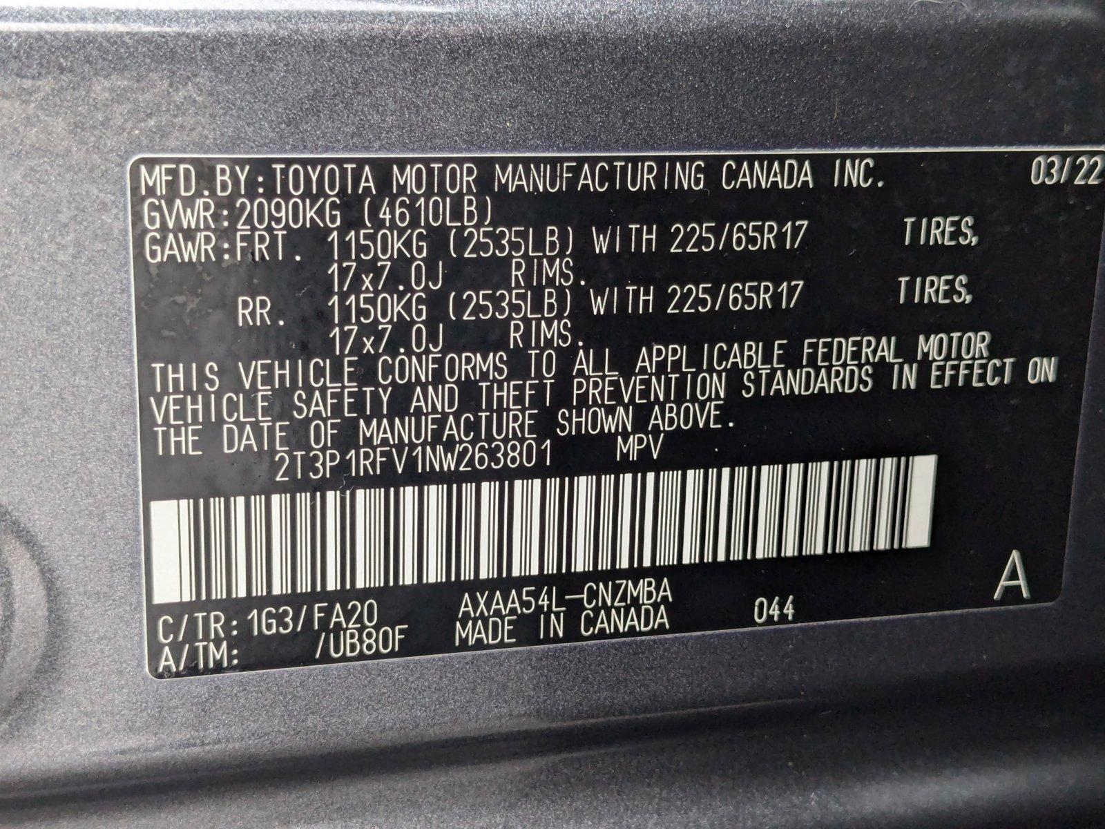 2022 Toyota RAV4 Vehicle Photo in Spokane Valley, WA 99212