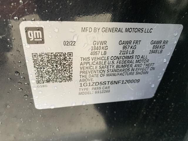 2022 Chevrolet Malibu Vehicle Photo in MOON TOWNSHIP, PA 15108-2571