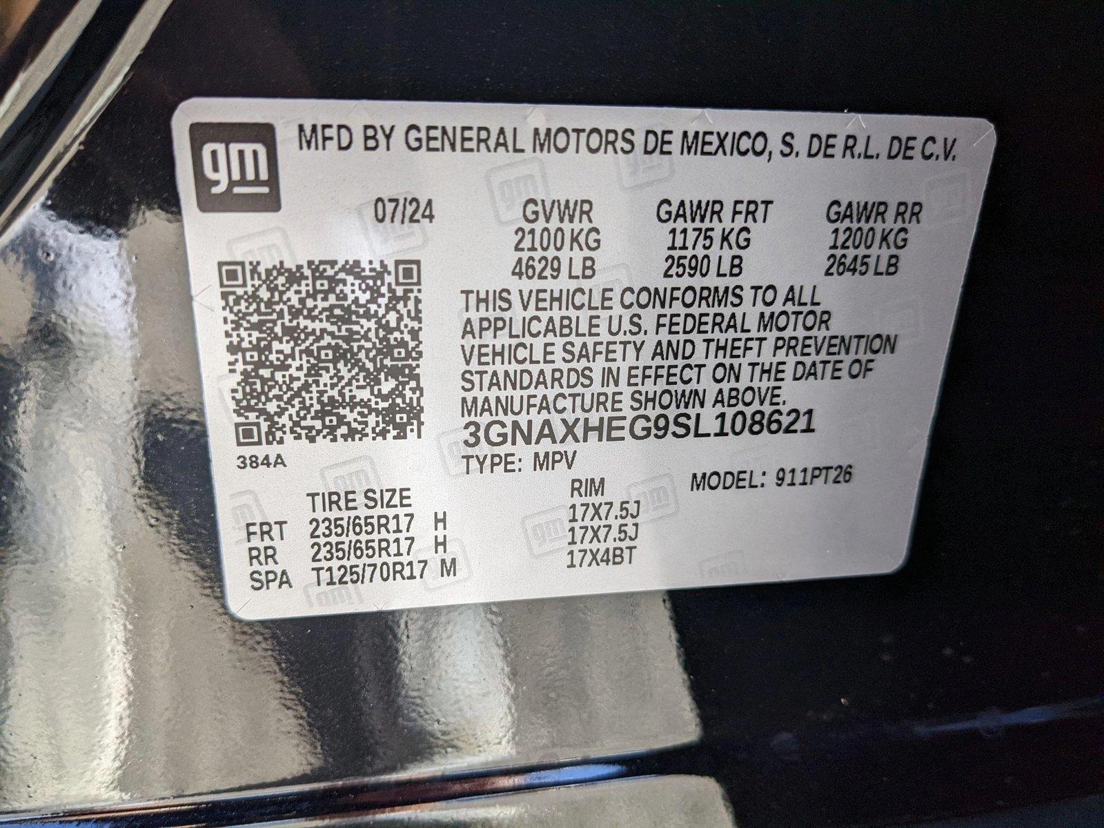 2025 Chevrolet Equinox Vehicle Photo in ORLANDO, FL 32808-7998