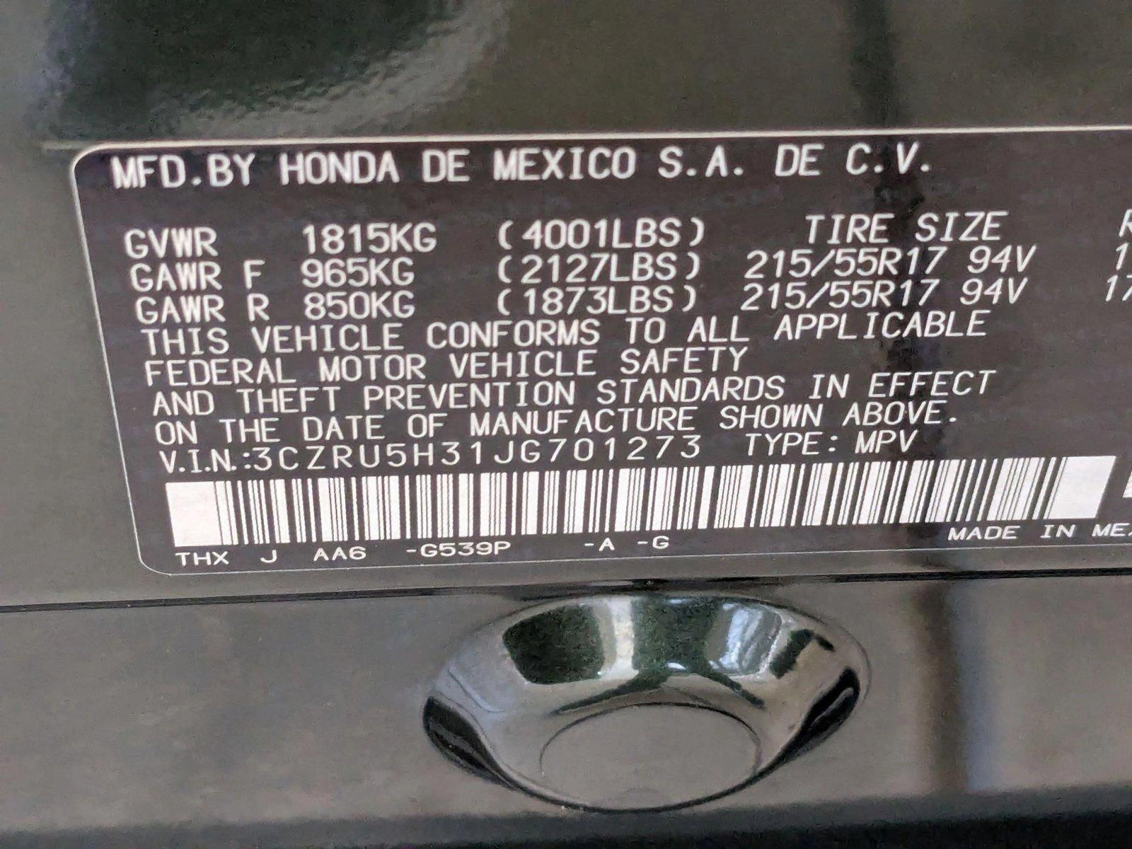 2018 Honda HR-V Vehicle Photo in Miami, FL 33015