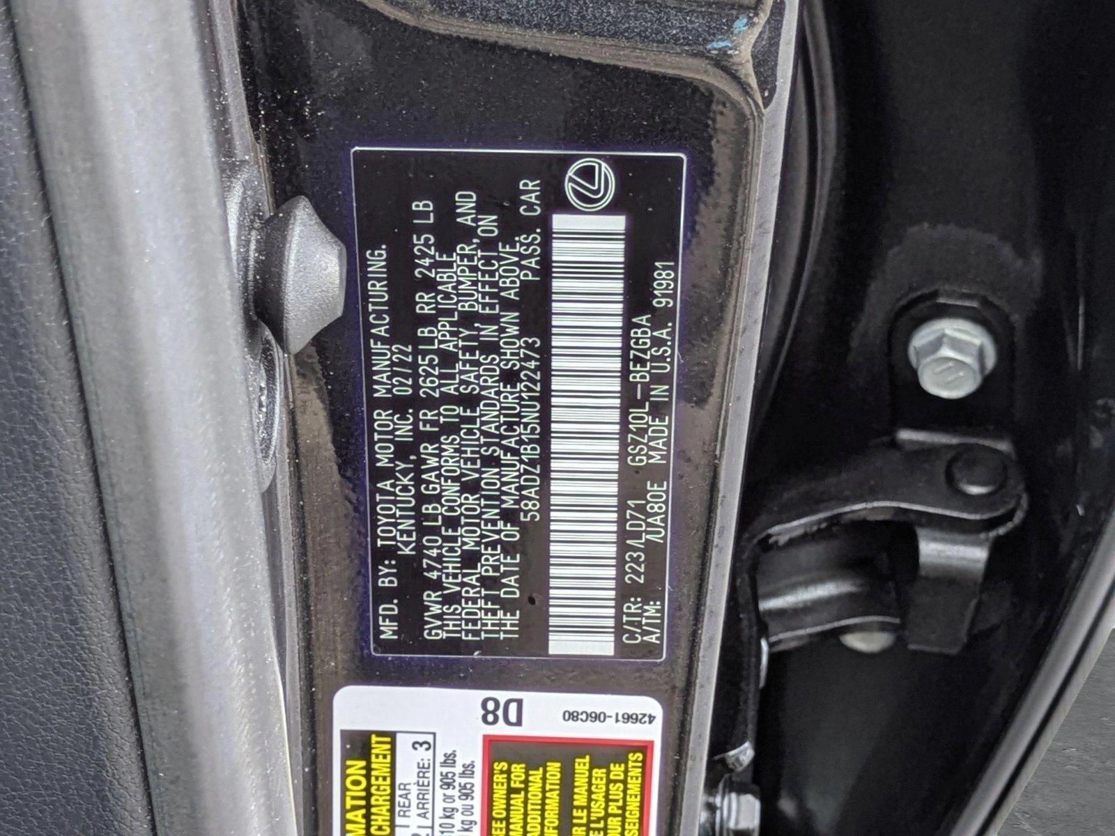 2022 Lexus ES 350 Vehicle Photo in Clearwater, FL 33761