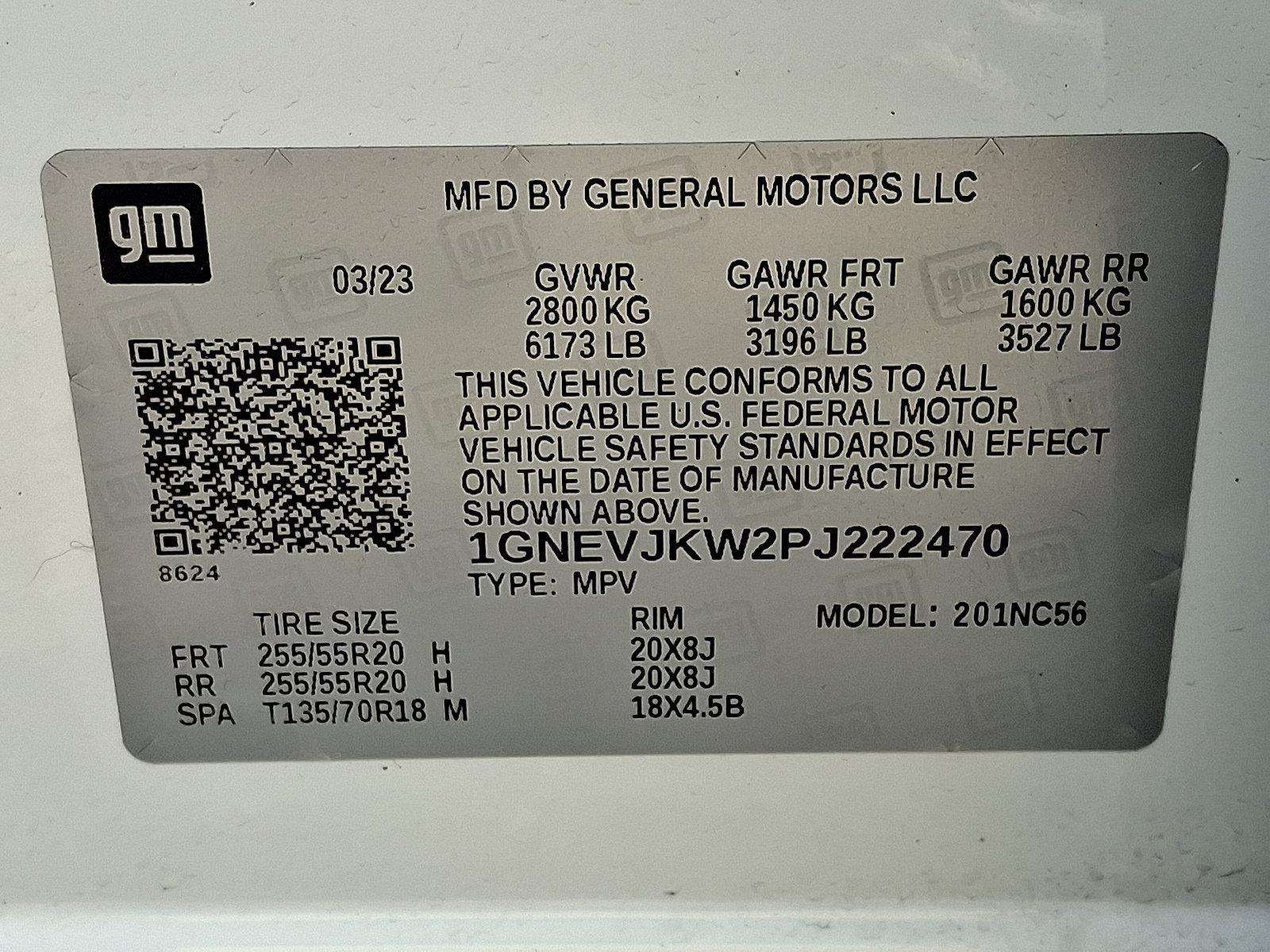 2023 Chevrolet Traverse Vehicle Photo in BETHLEHEM, PA 18017-9401